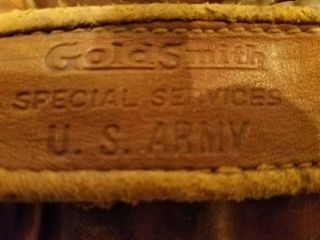Vintage Softball Glove Made By Gold Smith Special Services U.  S.  Army Fair - Good