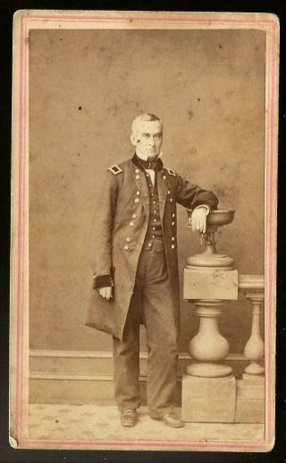Civil War Cdv Union General Robert Anderson Fort Sumter