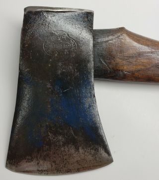 Vintage Blue Grass Single Bit Belkings Axe Steel Ax Head Tool