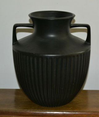 Vintage Hornsea Pottery Classic Range Amphora Vase Black 828 Alan Luckham