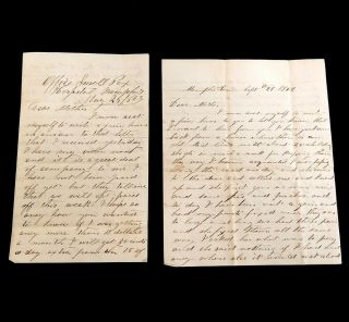 2 Civil War Letters From John D Beach Co G 55th Illinois Vols To His Mother