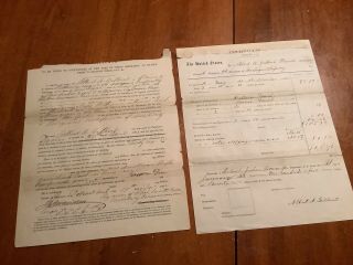 Civil War Discharge & Pay Voucher Papers 9th Michigan Infantry