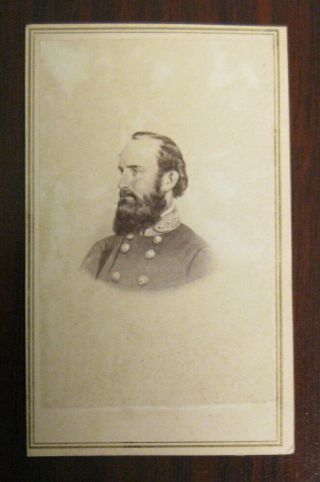 1860s Civil War Cdv Photograph Stonewall Jackson Confederate General