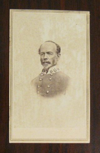 1860s Civil War Cdv Photograph Joseph Johnston Confederate General Csa