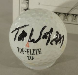 Vintage Tom Watson Autograph Signed Golf Ball With