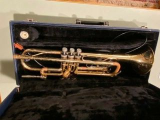 C1970s Vintage Holton Brass Trumpet Cornet Horn With Case