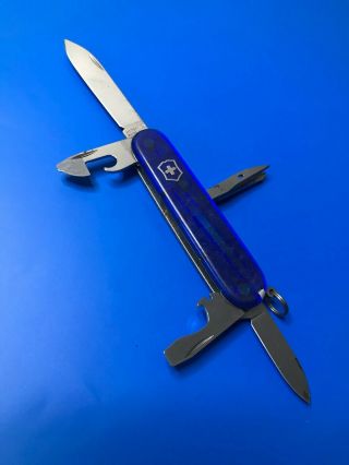 Victorinox Tinker Swiss Army Pocket Knife Blue Translucent