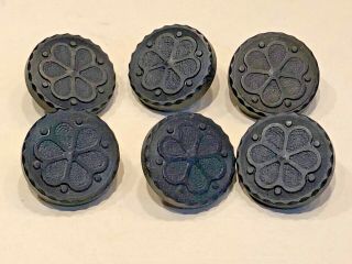 Set Of 6 Civil War Era Hard Rubber Buttons,  " Goodyear 