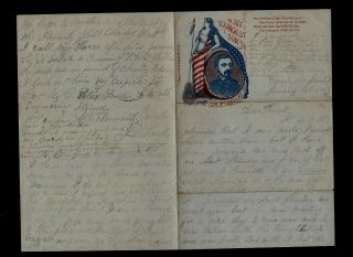 Civil War Letter - 9th Pennsylvania Cavalry - Writes About Weapons On Ohio River