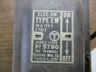 Vintage Trumbull Electric 5790 Switch Fuse Box Thing 2