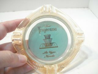 Vintage Tropicana Hotel Casino Las Vegas Nv Glass 4 " Square Ashtray