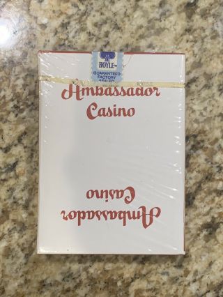 Vintage Deck Ambassador Hotel Las Vegas Casino Playing Cards