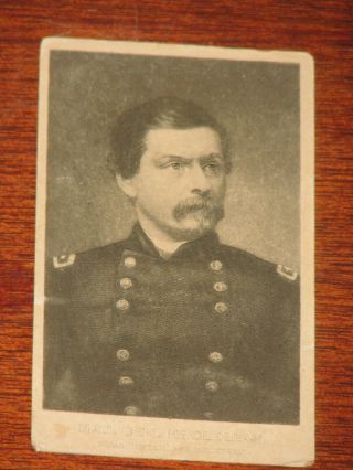 1861 - 1865 Civil War Cdv By Elias Dexter - Major General Mcclellan