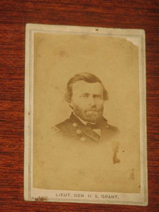 1861 - 1865 Civil War Cdv - Lieut.  General Ulysses S.  Grant