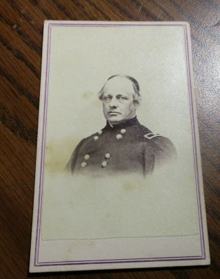Signed Ohio General R.  P.  Buckland Cdv,  Inscribed With Tennessee Backmark