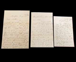 3 Civil War Letters From John D Beach Illinois 55th Regt To His Mother