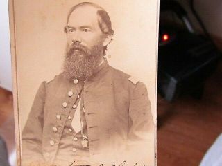Autographed Wisconsin Civil War Officer Cdv Photograph