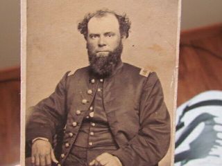 Wisconsin Civil War Officer Cdv Photograph
