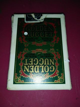 Vintage Golden Nugget Playing Cards Gambling Cancelled Deck