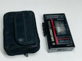 Vintage Sony Walkman Wm - F17 - Cassette Recporder With Fm/am Radio