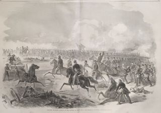 1861 Civil War Newspaper Confederates Rout Union @ 1st Battle Of Bull Run Poster