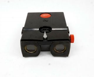 Vintage 1950s Realist Red Button 3D Stereo Slide Viewer w/ Case & Slides C1055 2