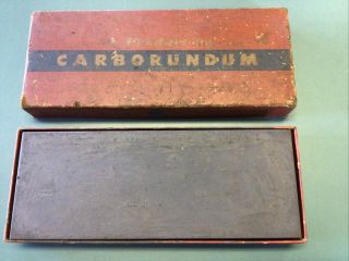 Vintage Carborundum 328 8”x3 " X1” Silicon Carbide Sharpening Stone - Box