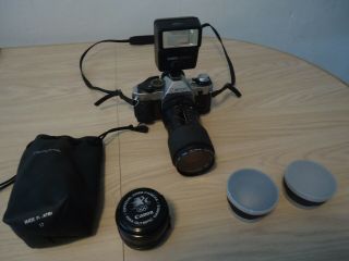 Vintage Canon Ae - 1 Program With Flash And Lens