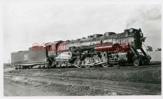 1a994 Rp 1950 Cb&q Burlington Railroad 2 - 10 - 4 Loco 6311 Beardstown Il