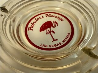 The Fabulous Flamingo Casino Las Vegas Vintage Glass Ashtray