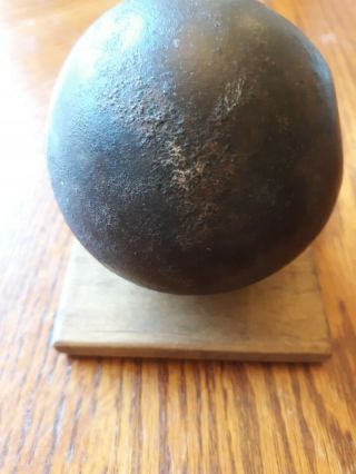 Us Civil War 4.  5 Lb Cannon Ball Found In Selma Al.