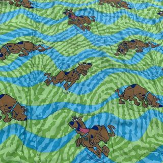 Scooby Doo VTG 2000s Twin Size Comforter Blanket Cartoon Network Hanna Barbera 3