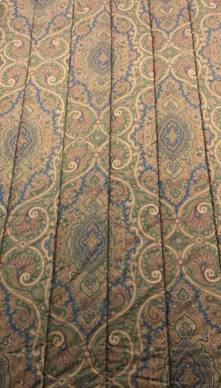 Vintage Ralph Lauren Twin Brianna Paisley Comforter 1