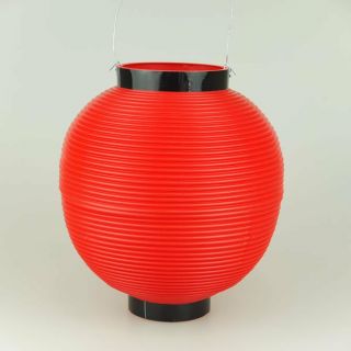 Japanese Polyester Chochin Matsuri Festival Lantern Japan Red 24cm