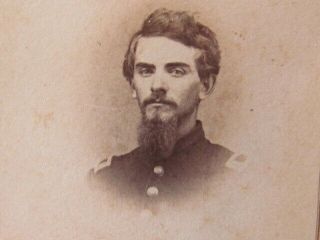Brattleboro Vermont Civil War Officer Cdv Photograph