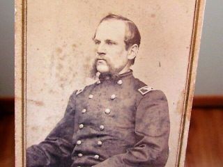 Civil War Colonel Nelson Bartram Us Colored Troop & 17th Ny Infantry Cdv Photo