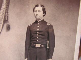 Frederick Maryland Civil War Medical Doctor With Sword Cdv Photograph