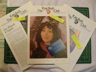 Vintage,  Kate Bush Fan Club Mags Year 1981 (newsletter Issues: 8 To 10)
