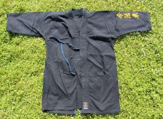 Vintage Japanese Kendo Gi Jacket indigo Aizome Samue Robe US Men ' s Small Size 3 2