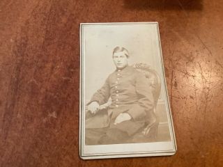 Civil War Soldier Cdv In Uniform From Lynn,  Massachusetts