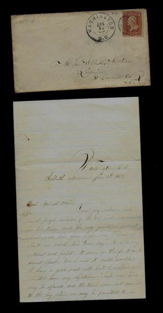 Civil War Letter - 11th York Cavalry - Expects To Leave Soon From Washington