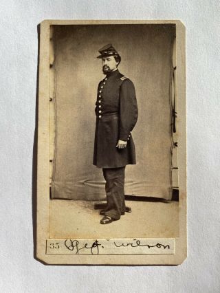Civil War Soldier CDV Lt.  George C.  Wilson 2nd Pennsylvania Heavy Artillery 2