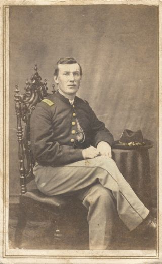 Civil War Soldier Cdv Captain Joseph H.  Johnson 93rd Pennsylvania