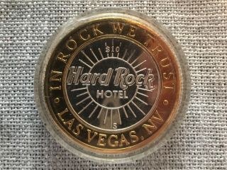 Hard Rock Hotel Las Vegas Casino $10 Dollars Coin Chip With Case