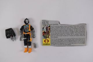 Vintage 1986 Hasbro Gi Joe B.  A.  T.  S.  Cobra Android Trooper Action Figure