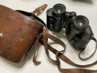 Rare Vintage Carl Zeiss Jena Deltrintem 8x30 Binoculars Sn 1563270