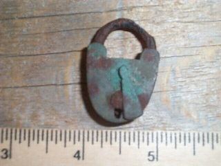 Dug Civil War Soldiers Camp Relic Brass & Iron Small Lock
