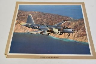 Vintage Lockheed Neptune Airplane Flying In Air - Us Navy P2v - 7 Color Art Print