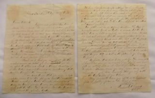 Civil War 3rd Massachusetts Infantry Farewell Letter From Colonel 1863