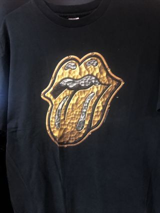 Vintage,  Rolling Stones Bridges To Babylon Concert Tour T - Shirt 1997 - 98,  Size Xl